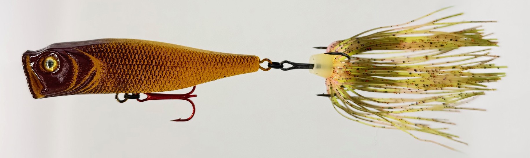 Yellow/Brown with Rainbow Trout Skirt